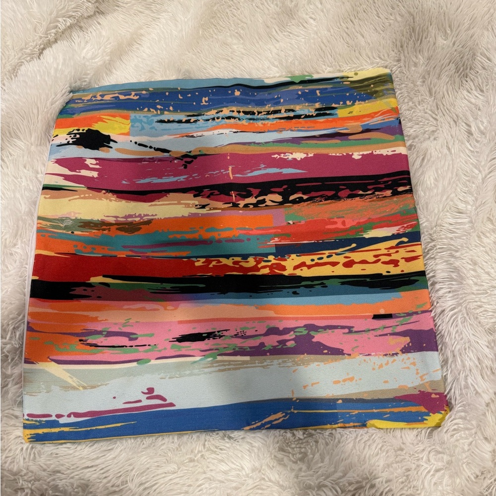 Vibrant Multicolor Abstract Pillow Cover